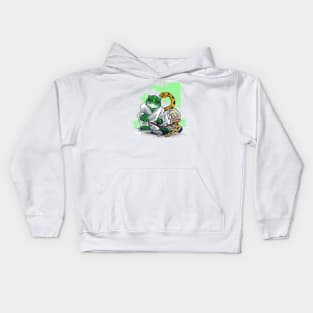 Crazy Kung fu Frog Snake and Fish Graphic Print Kids Hoodie